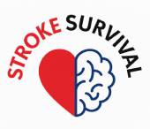 Stroke survival heart and brain illustration.